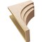 Ekena Millwork 12"W x 24"D x 36"H Classic Rockford Rough Cedar Woodgrain TimberThane Corbel, Primed Tan CORUR12X24X36ROCRCPR - alternate 2
